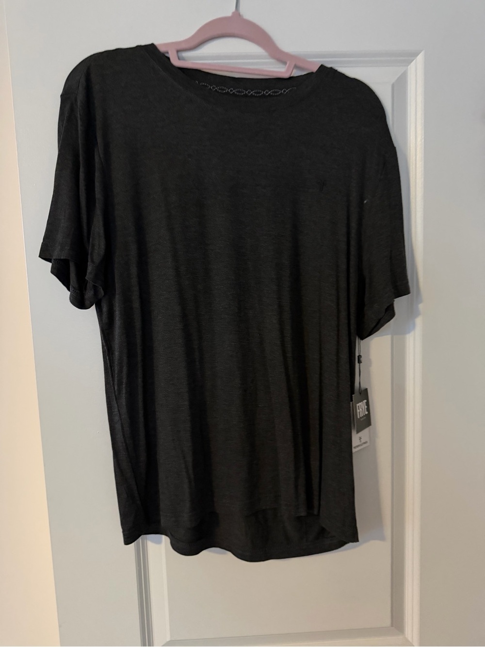 Frye Men's Black Short-Sleeve Crewneck Tee